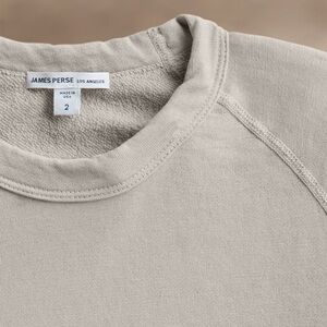 James Perse Cropped Sweatshirt in Salt